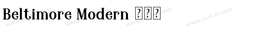 Beltimore Modern字体转换